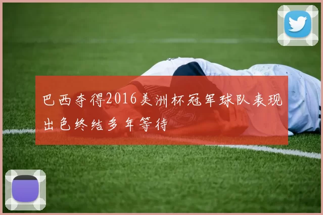 巴西夺得2016美洲杯冠军球队表现出色终结多年等待